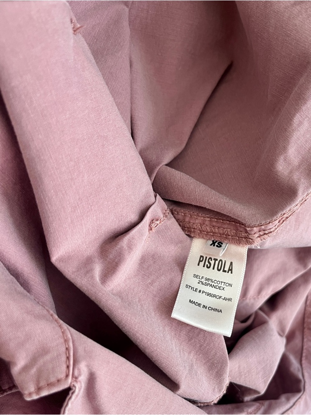 Pistola Pink ‘Grover Field Suit’ Utilitarian Jumpsuit in “Ash Rose”, Size XS - Picture 9 of 9